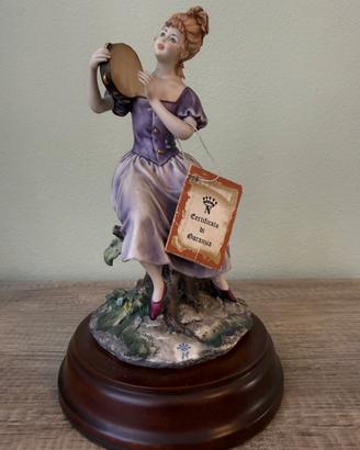 Capodimonte Sartori - Fanciulla con tamburello