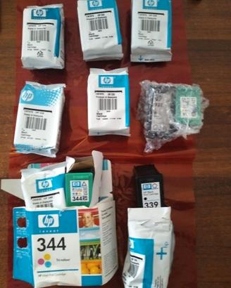 Lotto  Cartucce Originali HP 339 Nero e HP 344