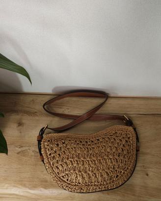 Borsa Mezzaluna estiva da Donna in Rafia - Nuova