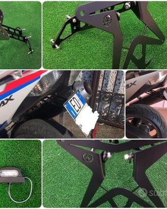 Porta targa t max 500 530 accessori
