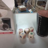 gioco dei dadi  in vera pelle 