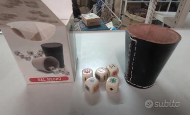 gioco dei dadi  in vera pelle 