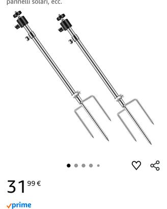 2 supporti in acciaio per fotocamera selvatica 