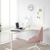 Scrivania angolare ikea bekant bianca