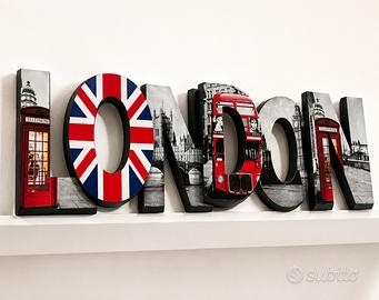 Dcorazione da parete LONDON 3D , arredo casa