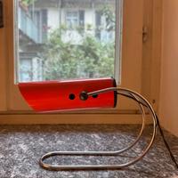 TARGETTI SANKEY Lampada Tavolo Arancione TUBO 1970