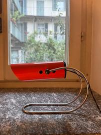 TARGETTI SANKEY Lampada Tavolo Arancione TUBO 1970