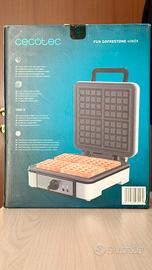 Piastra Waffle Cecotec 1200W NUOVA mai usata