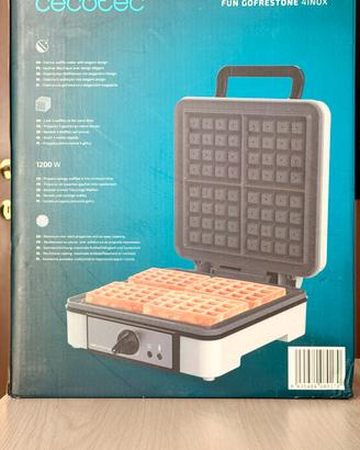 Piastra Waffle Cecotec 1200W NUOVA mai usata