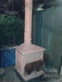 Stufa camino franklin in terracotta