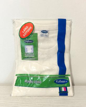 Maglia intima uomo Riflessi lana cotone – NUOVA 