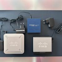Switch Cisco 8 porte e Netgear 5 porte Gigabit