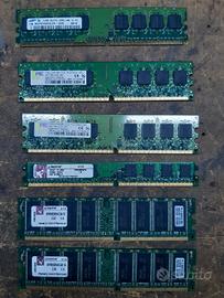 schede espansione ram 1giga 512mb Kingston samsung