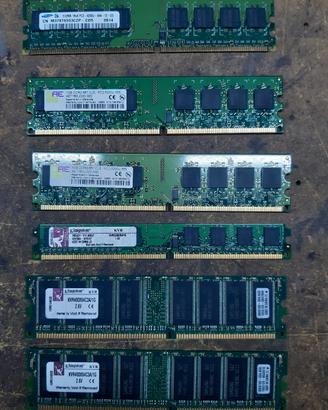 schede espansione ram 1giga 512mb Kingston samsung