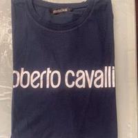 tshirt originale Roberto Cavalli blu tg xl