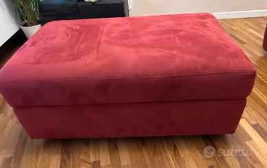 Puf Poltronesofà Rosso in Microfibra