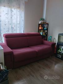 Divano letto matrimoniale con Materasso nuovo 