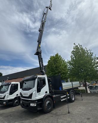 Iveco Eurocargo 180E32 K gru e ribaltabile
