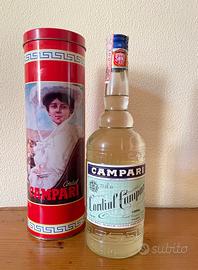 Bottiglia Cordial Campari con confezione in latta