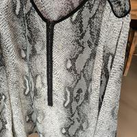 camicia donna nera e bianca