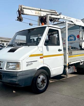 IVECO TURBODAILY 49-12 - CASSONE FISSO E GRU RETRO