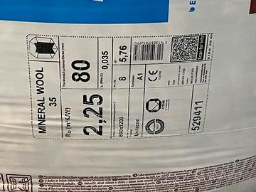 Lana roccia per isolameto