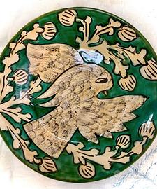 Piatto decorato ceramica