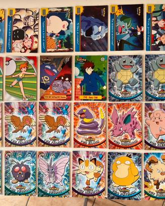 Carte Pokémon Topps anni '90/2000 64 carte