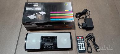 Supporto iPhone, sd/MMC card Reader, radio fm