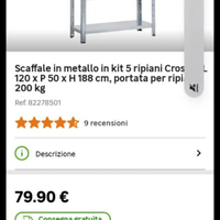 Scaffali in metallo