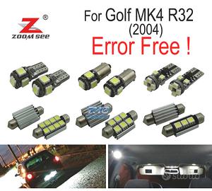 KIT 16 LAMPADE LED INTERNE PER VOLKSWAGEN VW VOLKS