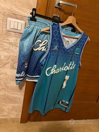 Completo NBA Basket Azzurro Charlotte Jordan
