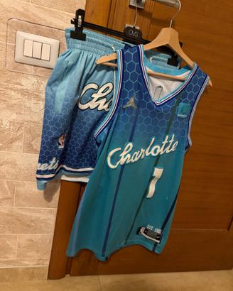 Completo NBA Basket Azzurro Charlotte Jordan