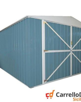 Box auto in Acciaio lamiera 360x514cm 18mq blu