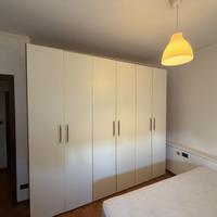 Armadio 6 ante color burro e marrone