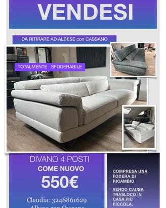 Divano 4 posti