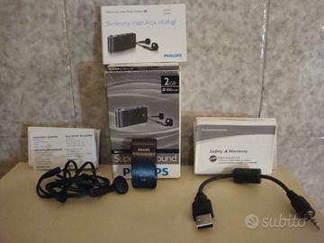 Philips MP3 GoGear 2 Gb.Contiene 450 Canzoni