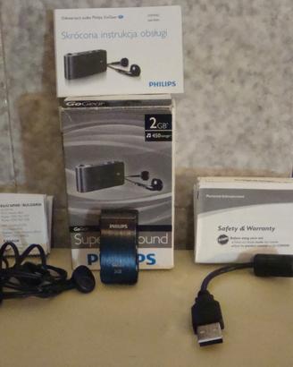 Philips MP3 GoGear 2 Gb.Contiene 450 Canzoni