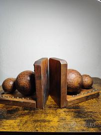 Fermalibri in legno vintage