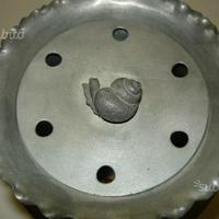 VASO IN PELTRO portafiori-