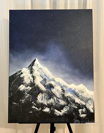 Tele Quadro “ la montagna baciata delle stelle”