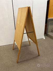 Cavalletti pubblicitari in legno faggio