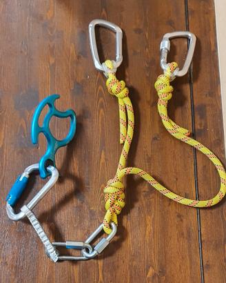 Longe doppia + moschettoni torrentismo