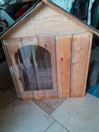 Cuccia cane taglia media in legno artigianale