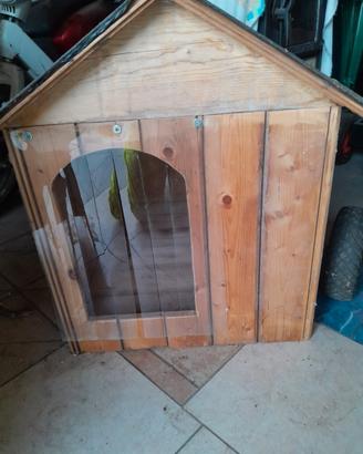 Cuccia cane taglia media in legno artigianale