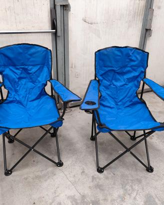 Sedie da Campeggio Pieghevoli Set di 2