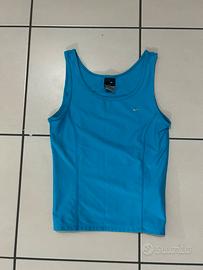 Top sportivo azurro nike taglia s