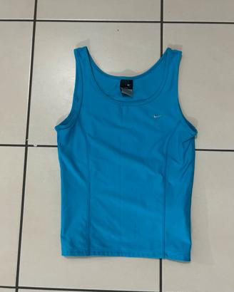 Top sportivo azurro nike taglia s