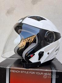 Casco Astone DJ10 Graphic White/Black, Taglia S