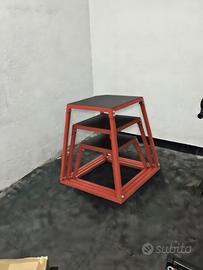 Set da 3 box pliometriche in acciaio - nuove